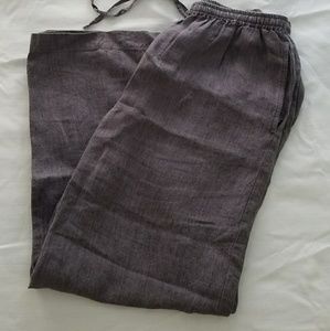 Purple Linen Eskandar pants